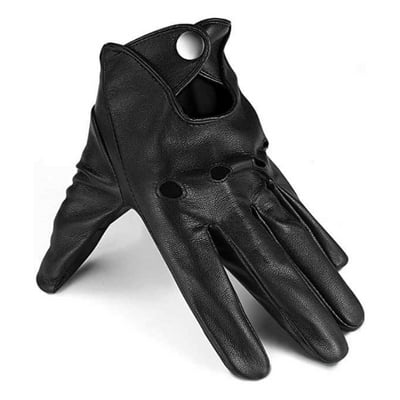 SEABIRR Thin Black Leather Gloves